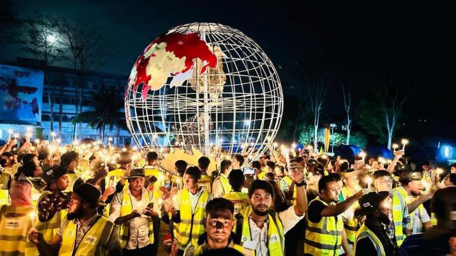 Bangladesh’s largest disaster information globe is being built in Barguna