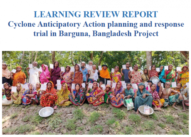 Cyclone Anticipatory Action planning and response trial in Barguna