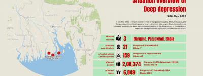 Livelihoods, infrastructure and assets of coastal people affected by the impact of the deep depression