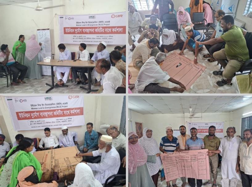 Participants in various sessions of the workshop