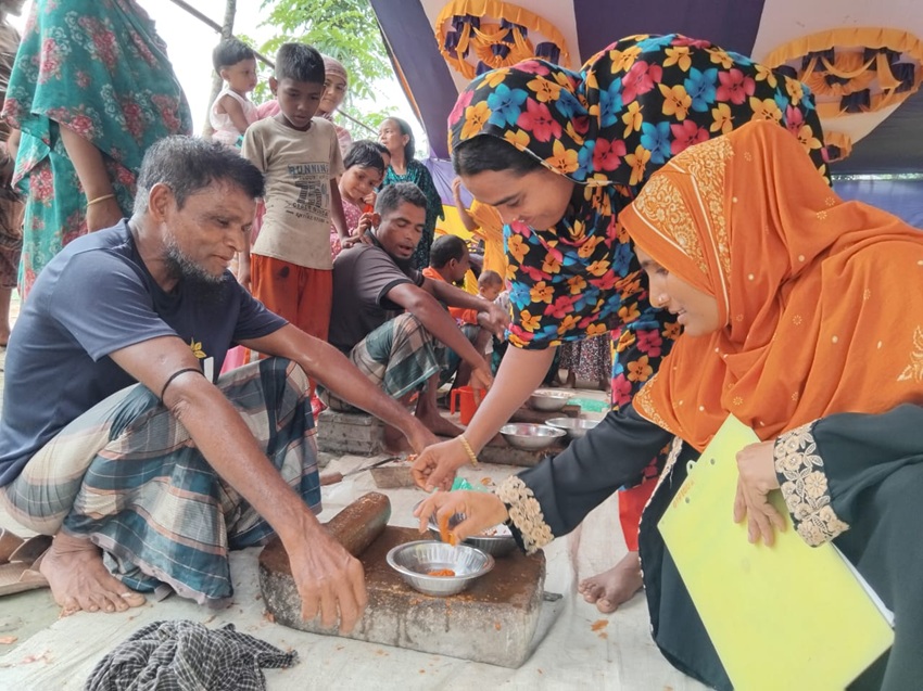 Gender Role Shifting Game held at community level in Barguna