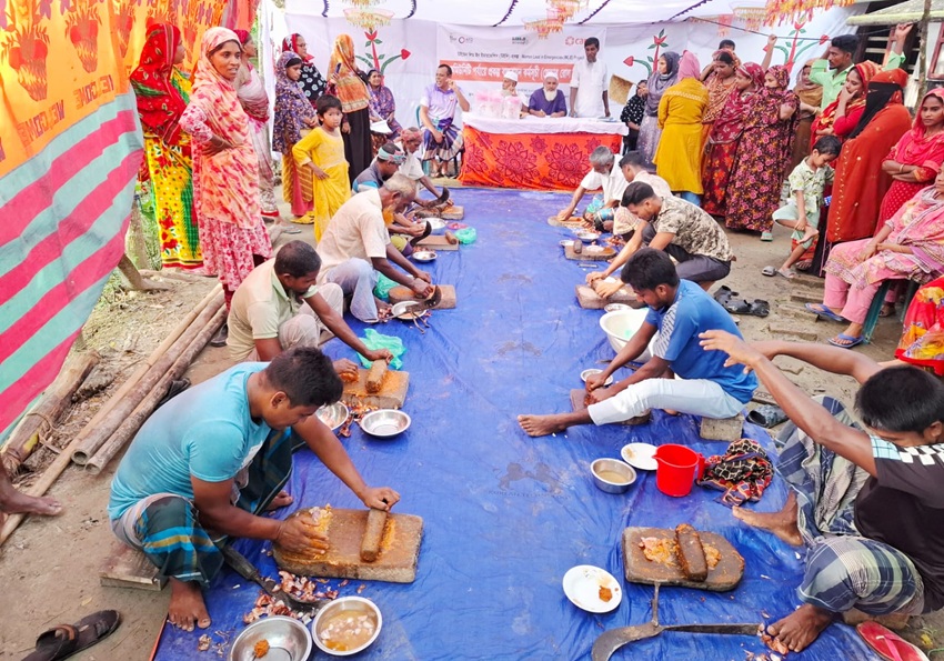 Gender Role Shifting Game held at community level in Barguna