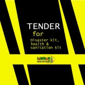 Tender: Disaster kit, health and sanitation kit