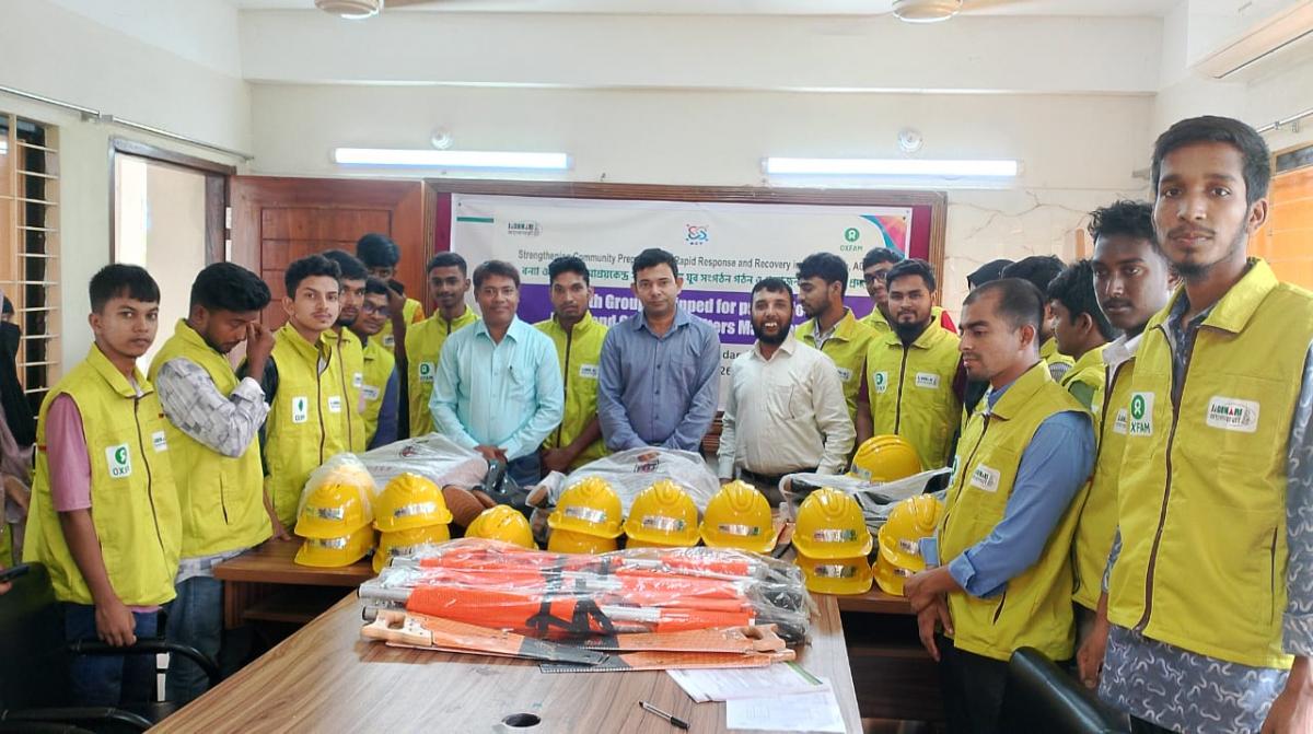 Youth Groups received emergency protection equipment