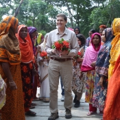 Earl R. Miller, former US Ambassador and Senior Strategic Adviser at CARE Bangladesh, visited JAGO NARI’s field operations