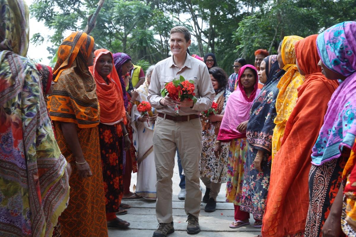 Earl R. Miller, former US Ambassador and Senior Strategic Adviser at CARE Bangladesh, visited JAGO NARI’s field operations
